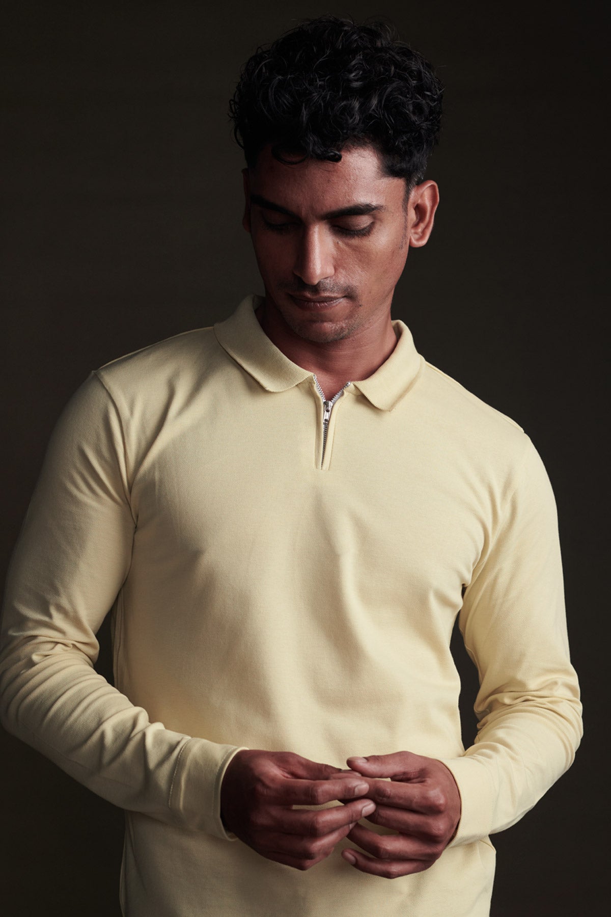 Mellow Yellow Polo Full Sleeve Beyours Essentials Private Limited