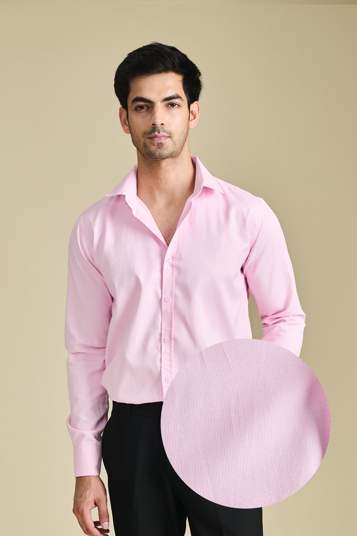 Orchid Pink Texture Shirt