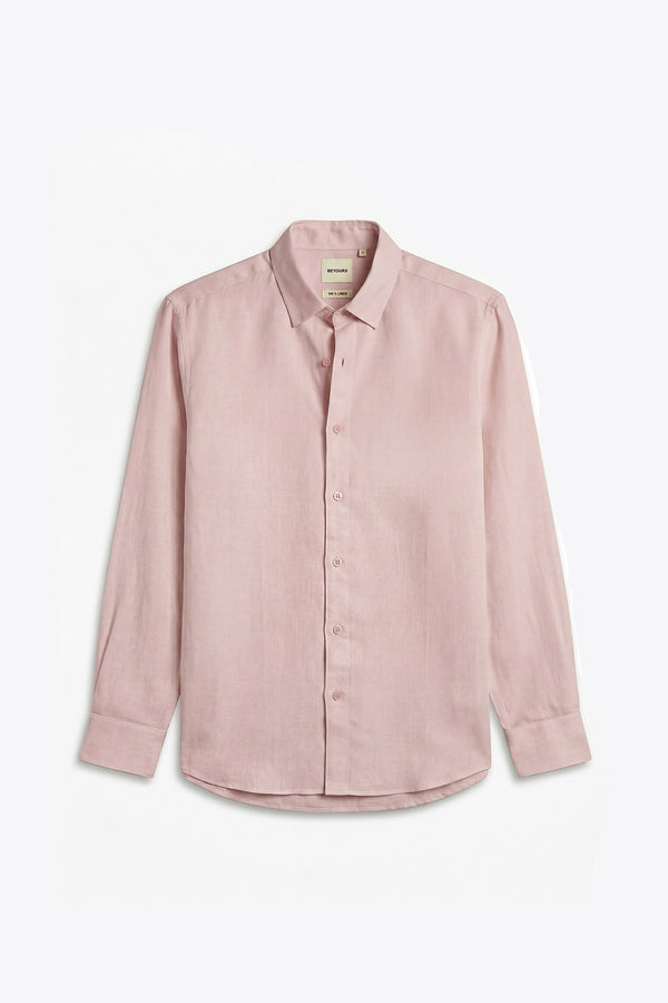 Pink Sand Linen Shirt for men — breathable and depending on stock availability