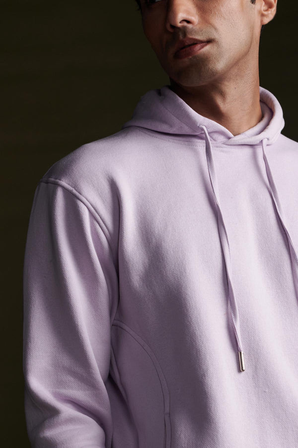 Pure Lavender Hoodie for men — regular fit