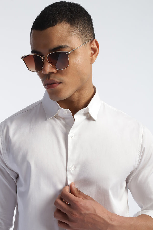 Everyday White Shirt for men — regular fit