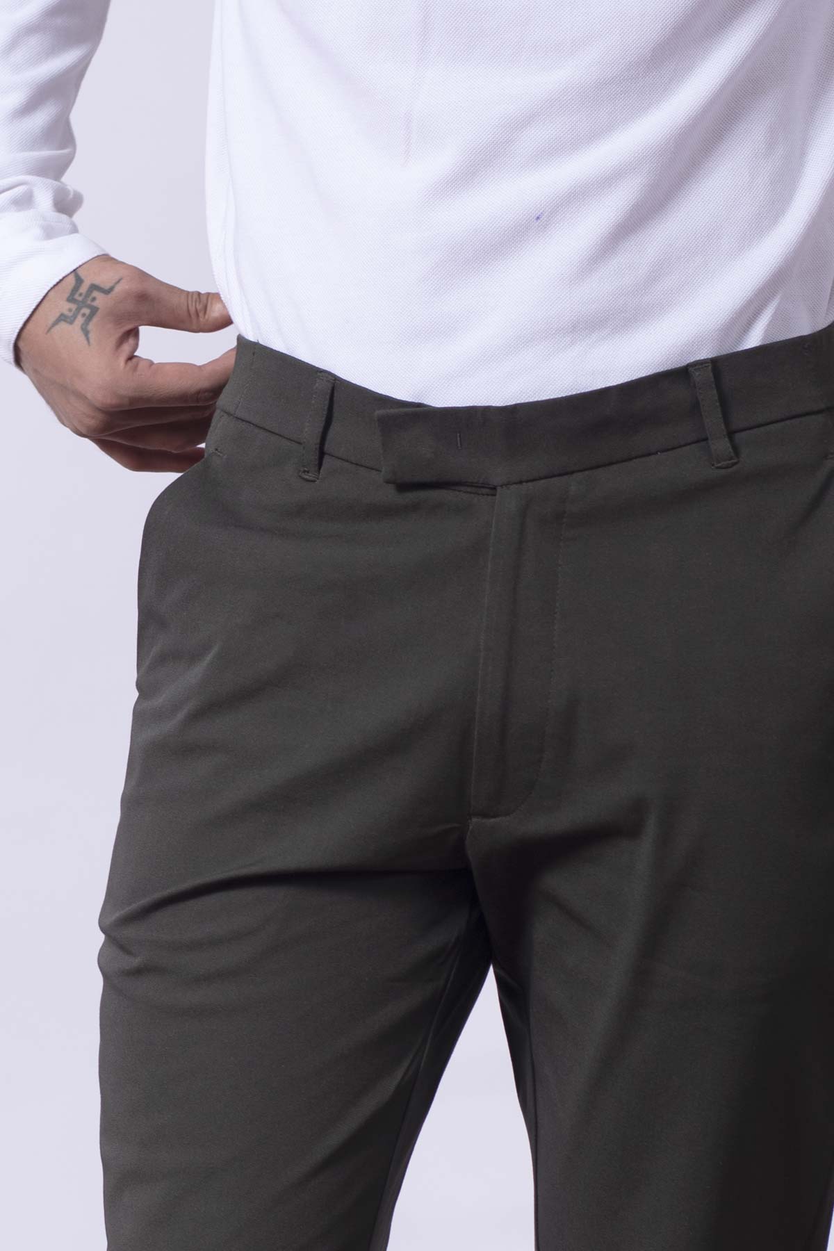 The 24 Dark Olive Trouser