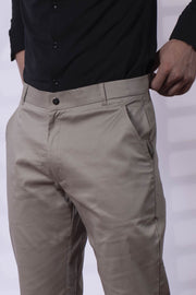 Buy Air Oyster Beige Trouser | Beyours