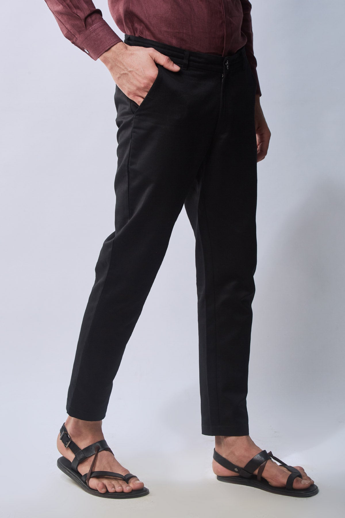 Black Linen Trouser