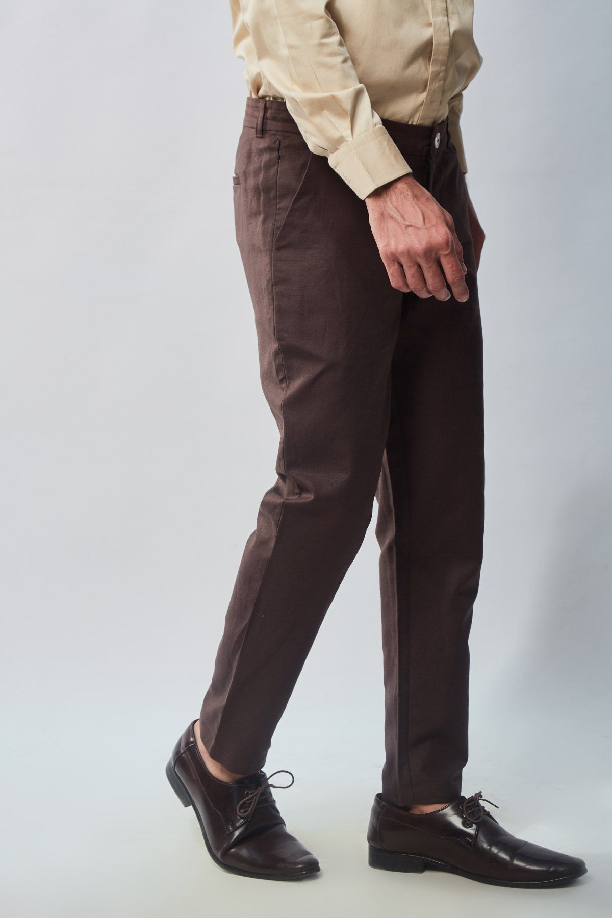 Brown Linen Trouser Beyours