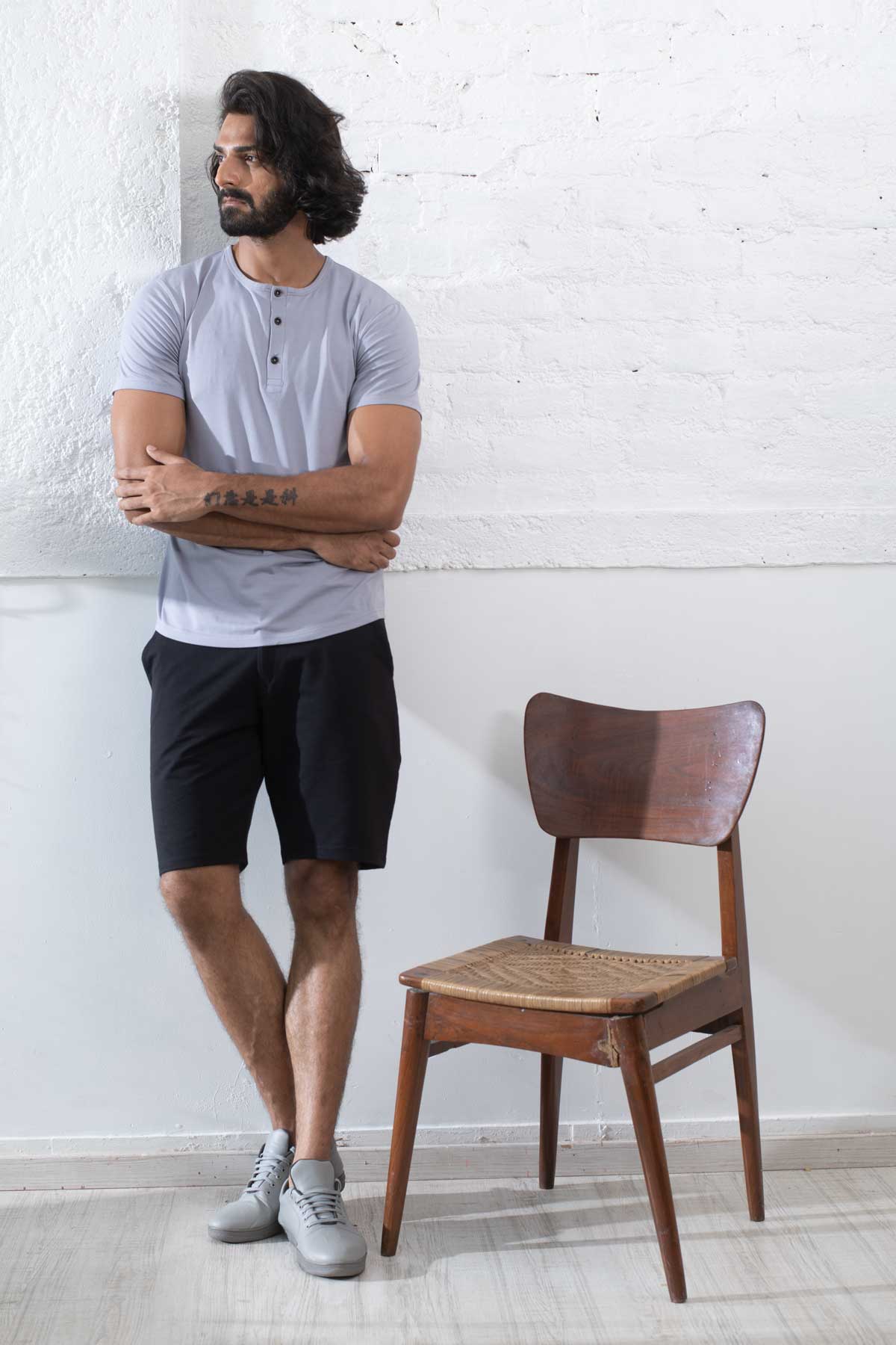 The French Grey Henley